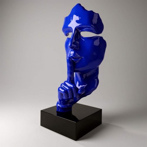 Large Mask on Stand – Blue