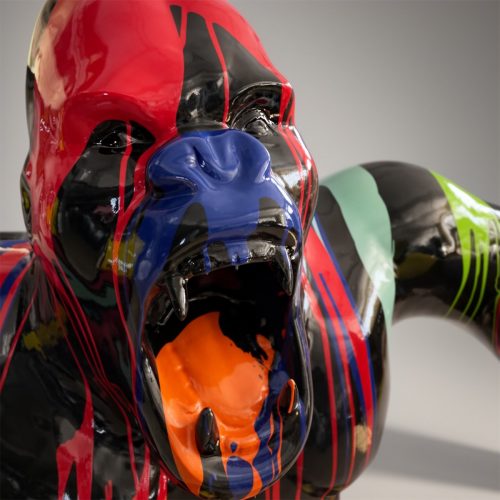 Large Gorilla with Barrel on Shoulder - OK