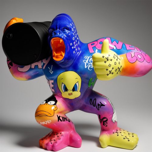 Large Gorilla with a Barrel on His Shoulder - Looney Tunes
