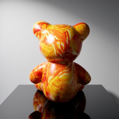 Small Sitting Bear - Orange H