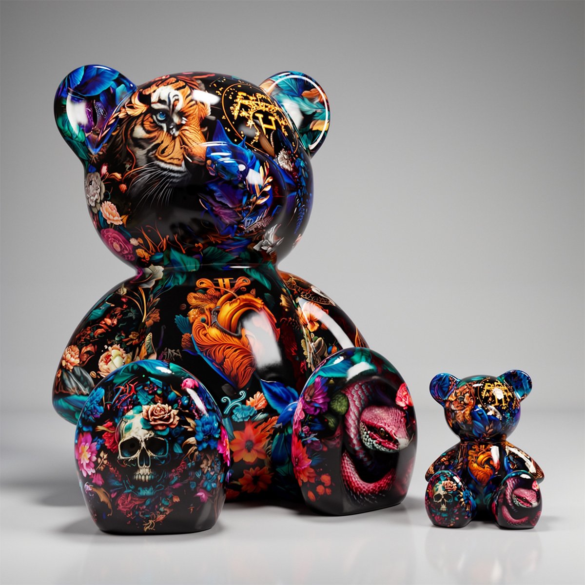 Small Sitting Bear - India Motif - Image 3
