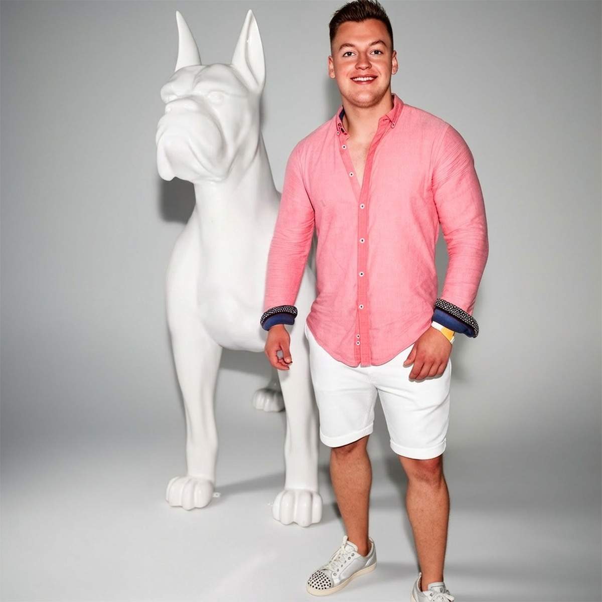 Large Decorative Bokser Solid Color Figure - Image 4