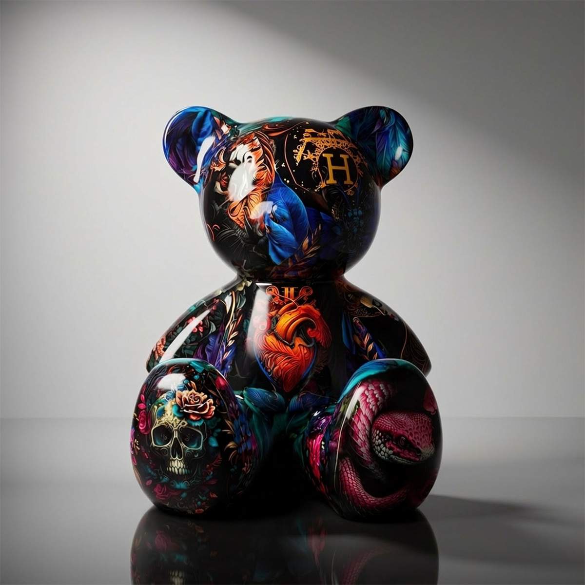 Small Sitting Bear - India Motif