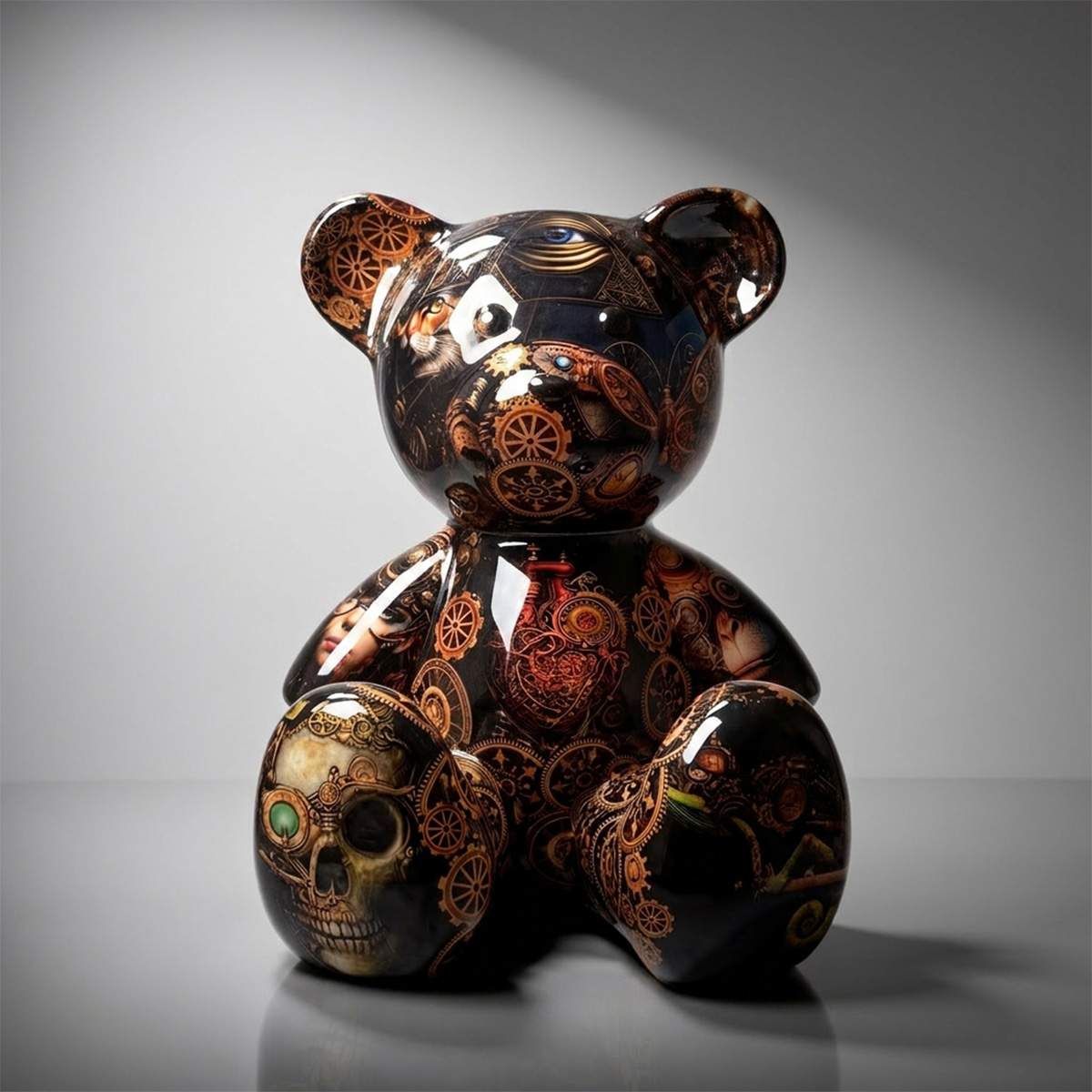 Sitting Little Bear - Industrial Motif
