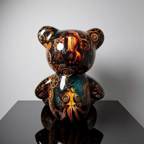 Sitting Little Bear - Industrial Motif