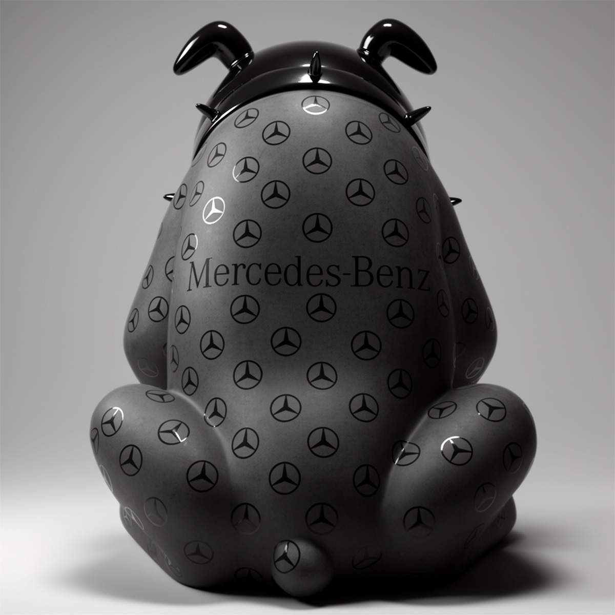 Avella Bulldog Dog 55 cm - Mercedes Logo - Image 2