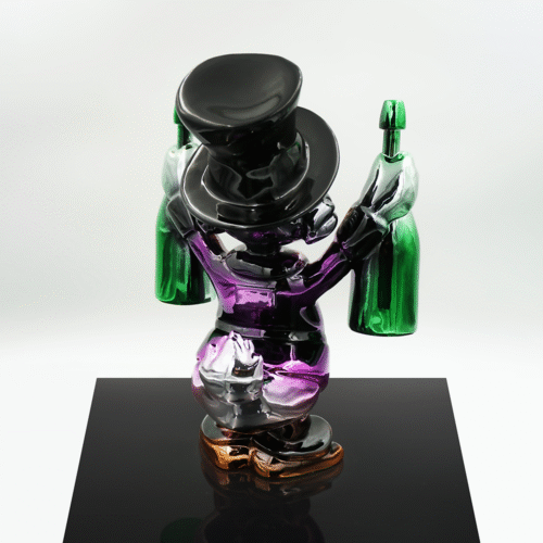 Decorative Figure – Mini Scrooge McDuck in Chrome