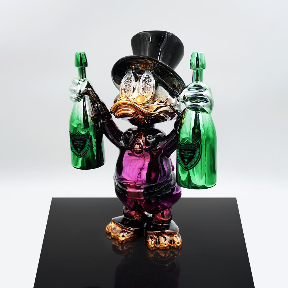 Decorative Figure – Mini Scrooge McDuck in Chrome 1 Decorative Figure – Mini Scrooge McDuck in Chrome
