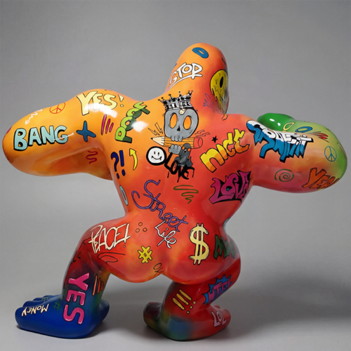 Large Boxer Gorilla Figure - Pop Art