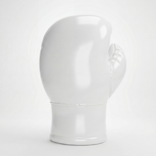 Large Realistic Boxing Glove Figure - White