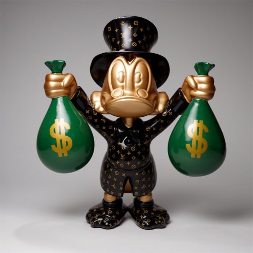 Decorative Figure – Mini Scrooge McDuck with Money Bags