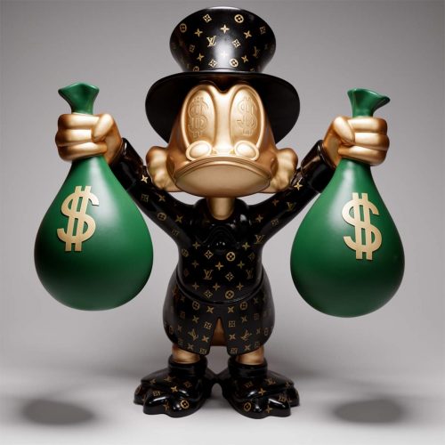 Decorative Figure – Large Scrooge McDuck with Bags