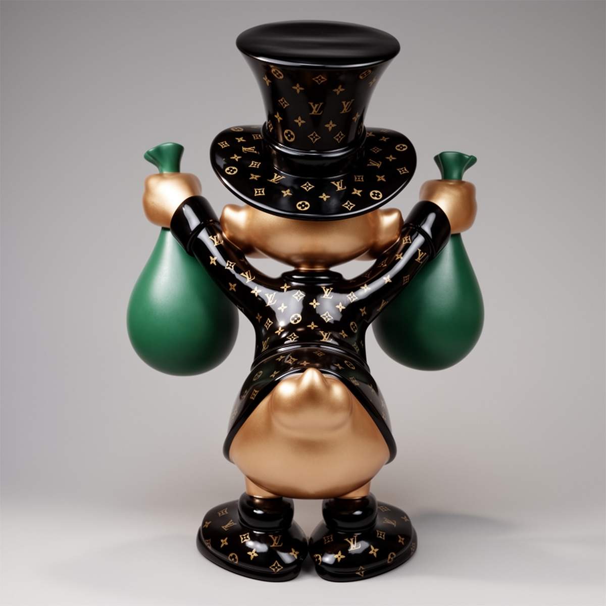 Decorative Figure – Small Scrooge McDuck with Money Bags - Image 3