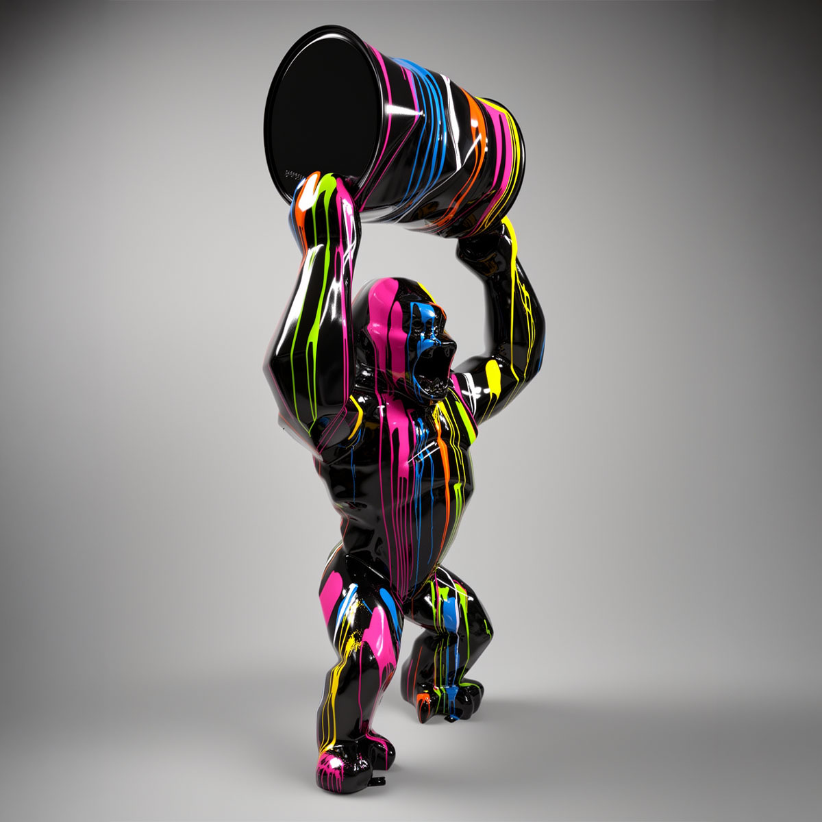 Geometric Gorilla - Blue Metallic - Image 15