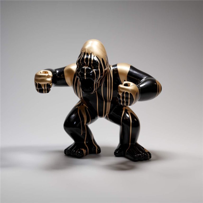Black Gorilla L - Golden Trash
