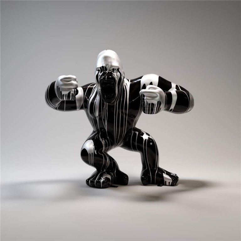 Black Gorilla XL - Silver Trash