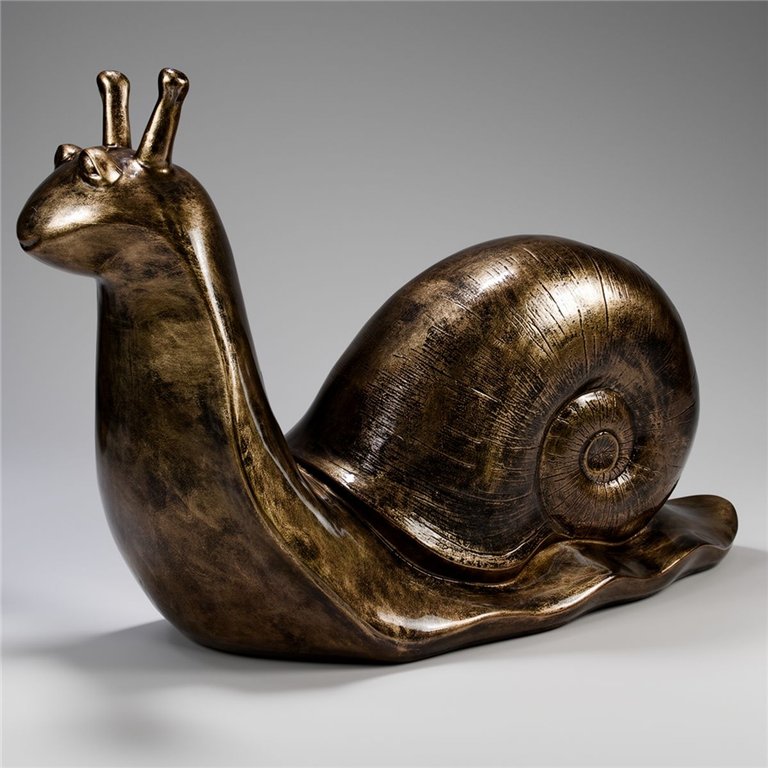 Decorative Figure Large Snail - Patina