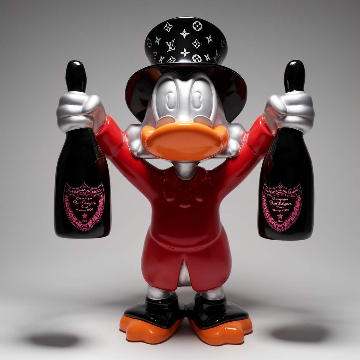 Decorative Figure – Medium Scrooge McDuck with Bottles