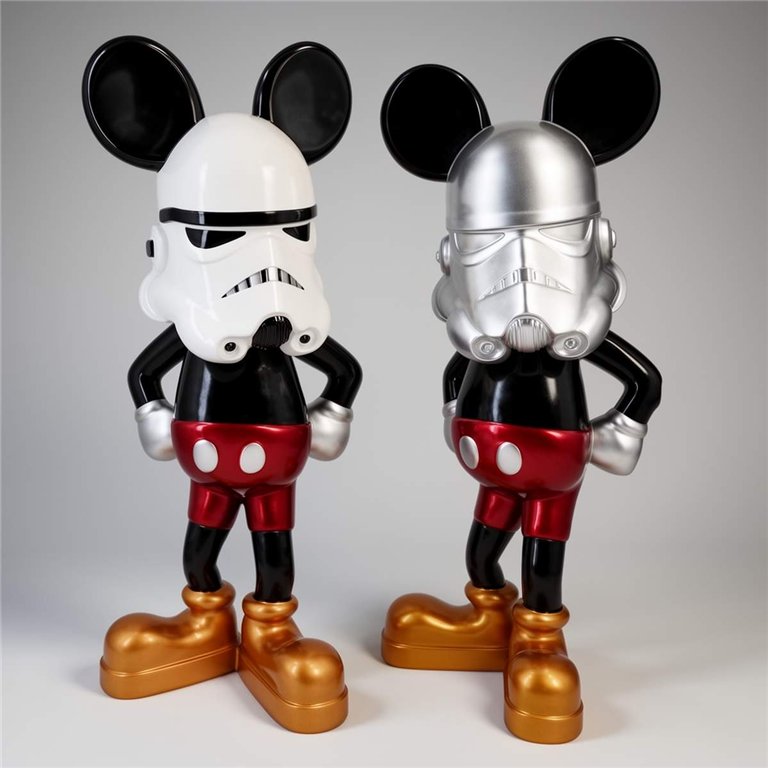 Decorative figurine Silver Stormtrooper Mouse