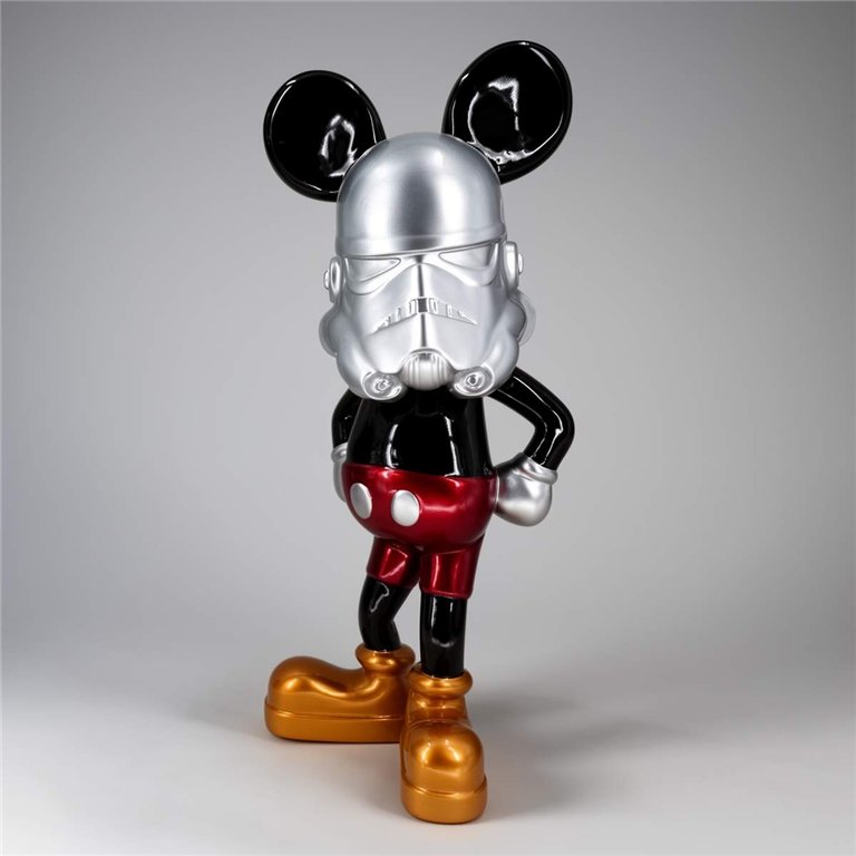 Decorative figurine Silver Stormtrooper Mouse