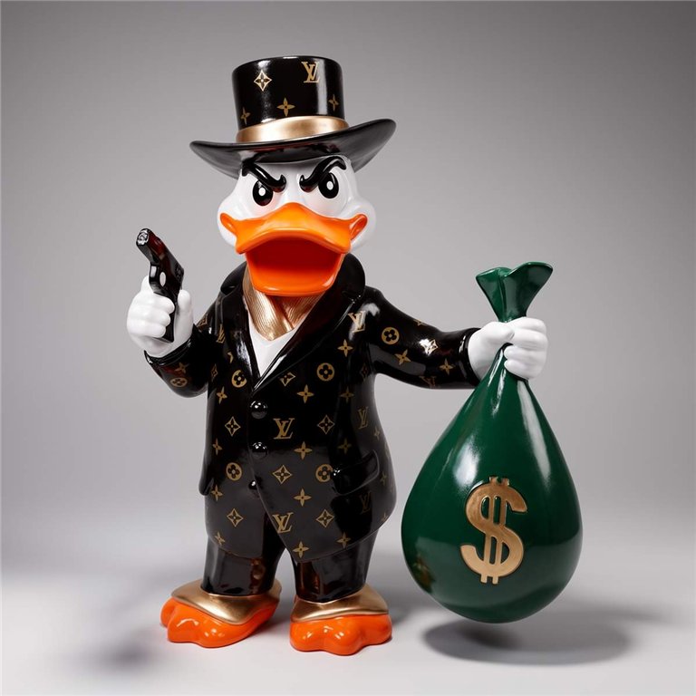 Al Capone Duck with a Bag
