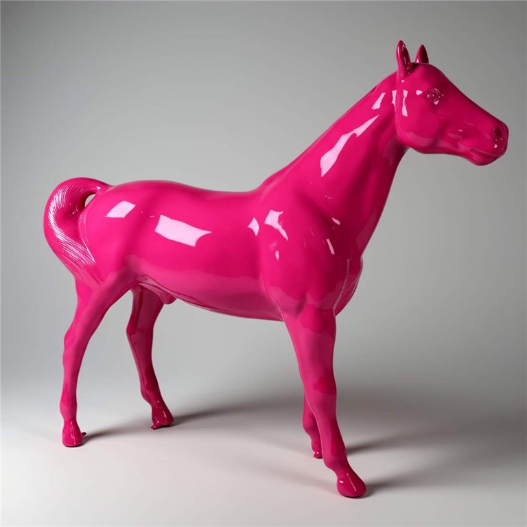 Life-size horse figure