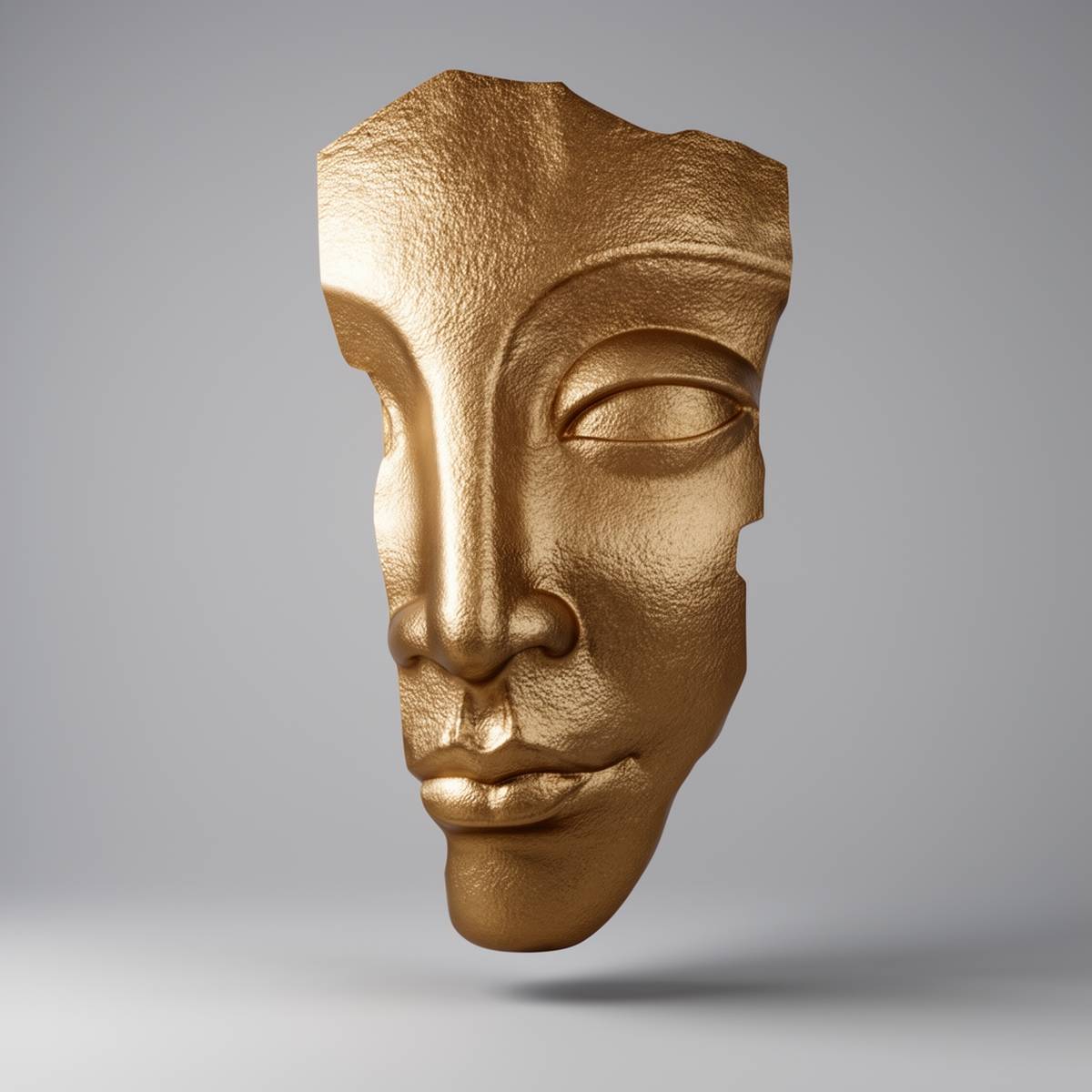 Face Wall Decoration – Gold Color - Image 2