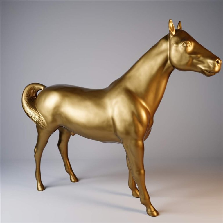 Golden horse