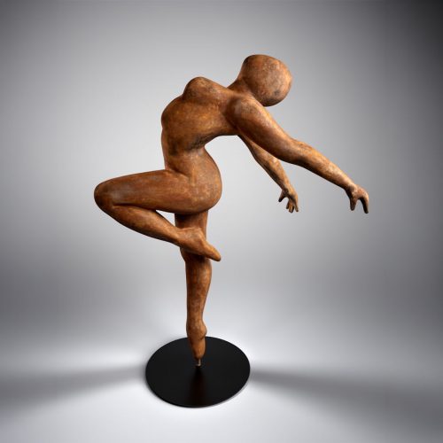 Ballerina Rust Decorative Figure