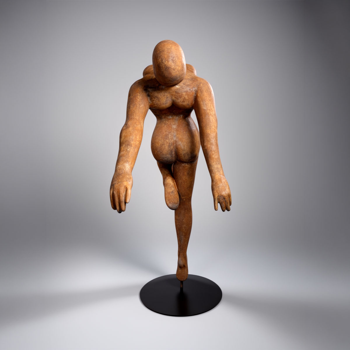 Ballerina Rust Decorative Figure - Image 5