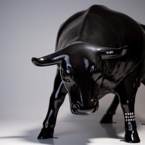 Bull Fiberglass Animal Figure - Single Color
