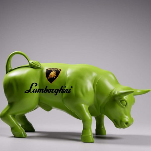 Decorative Figure Green Bull - Lamborghini