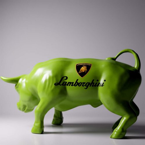 Decorative Figure Green Bull - Lamborghini
