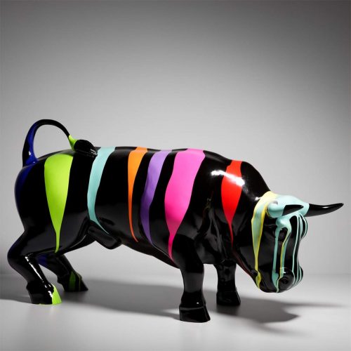 Decorative Figure Black Bull - Trash