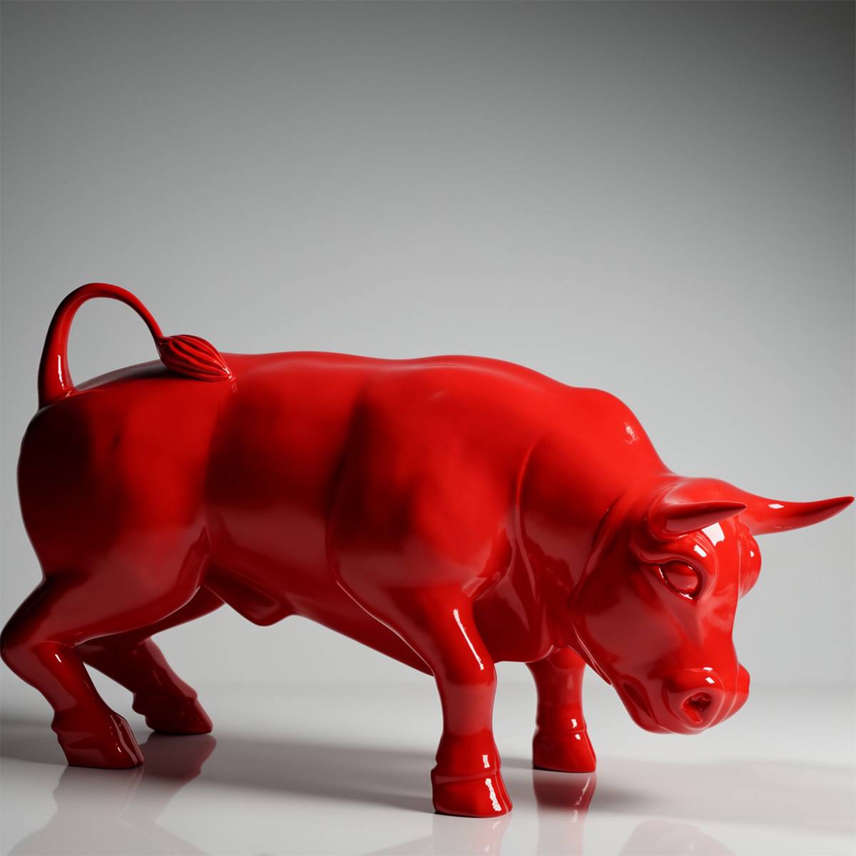 Decorative Figure Red Bull