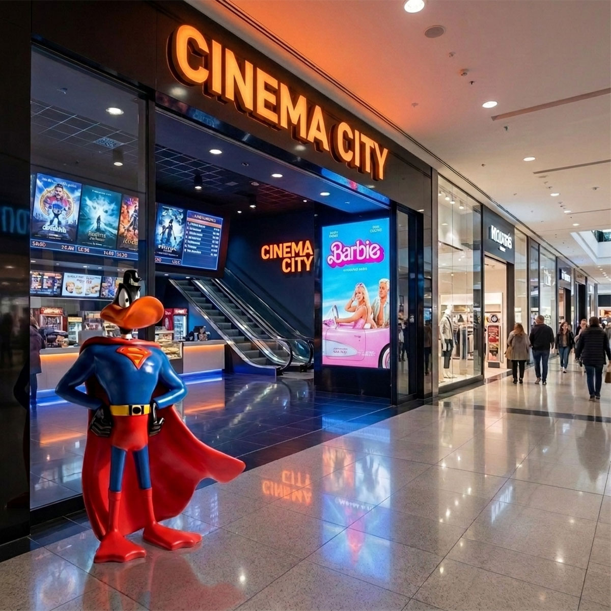 Daffy Superman Decorative Figure - Image 2