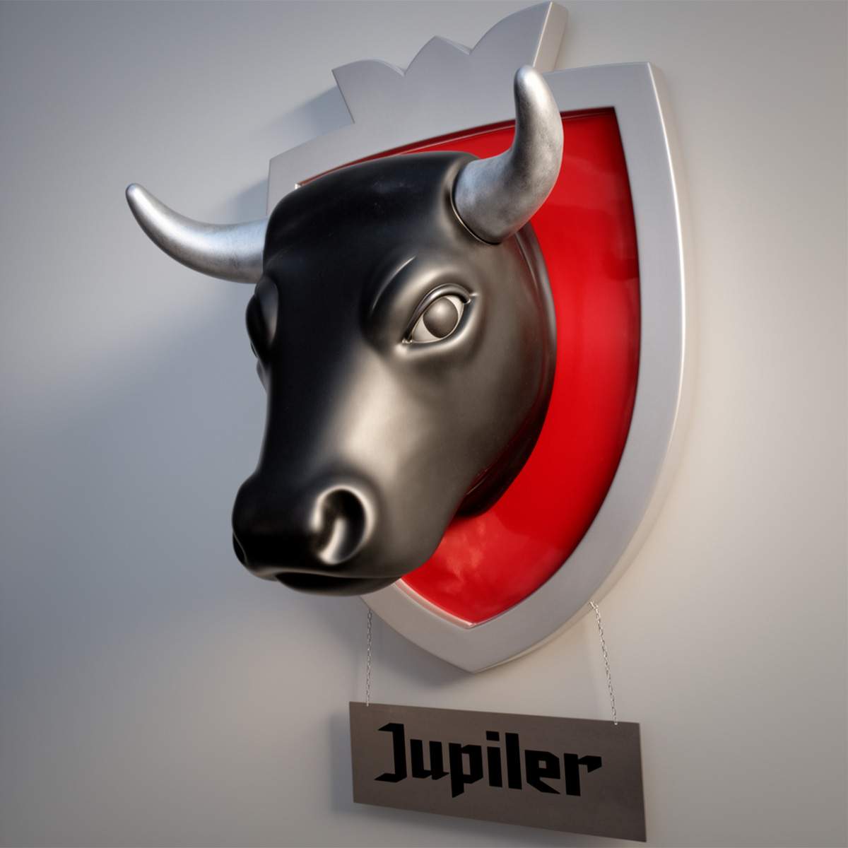 Fiberglass Advertising / Decoration Bull Head Figure