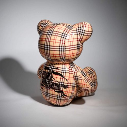 Artystyczna Figura Misia Siedzącego Burberry - przód